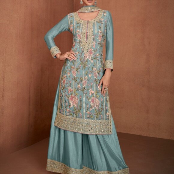 REAL CHINON SALWAR SUIT - Picture 9 of 12